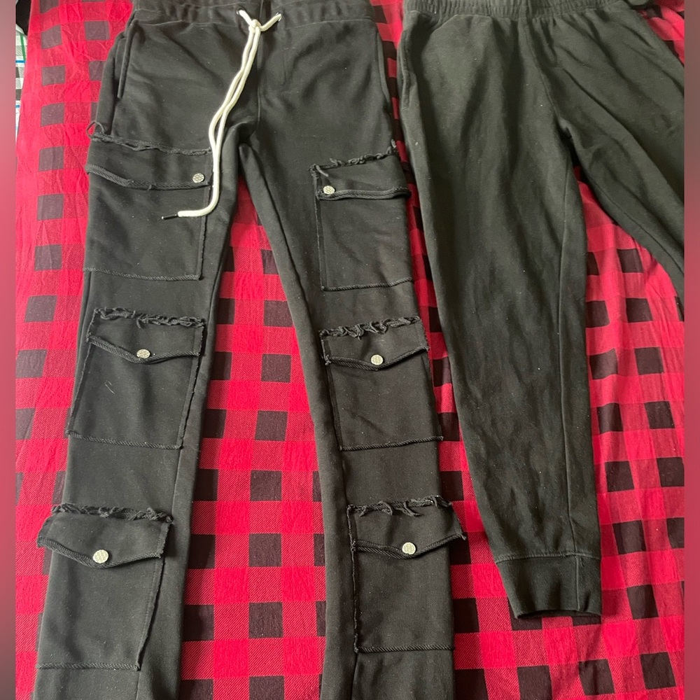 Stacked joggers